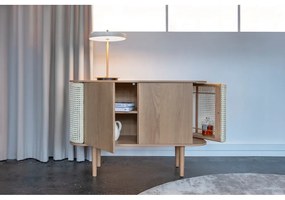 Нисък скрин с дъбов декор в естествен цвят 109x75 cm Treasures - UMAGE