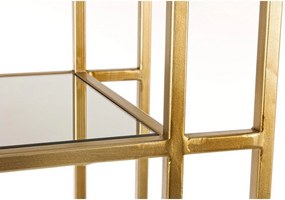 Стоманена библиотека в златист цвят 68x172,5x28 cm Elenor – Bizzotto