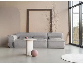 Светлосив модулна лежанка (ляв ъгъл) Flex Felix – Miuform