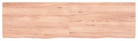 3156392 vidaXL Плот за маса светлокафяв 180x50x(2-6) см обработен масивен дъб