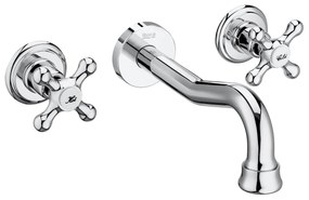 Двуръкохватков вграден смесител за умивалник, A5A474BC00, Roca, хром