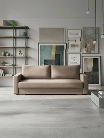 Диван Kleio Триместен-215φ 80β εκ.-Μπεζ