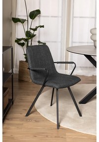Тъмносиви трапезни столове в комплект от 2 броя Selina - Actona