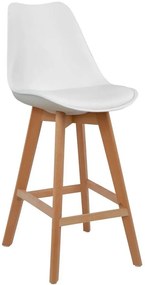 Бар стол Fiona-Бял (4) парчета