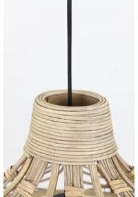 Лампа за таван в естествен цвят с абажур от ратан ø 42 cm Pocita - Light &amp; Living