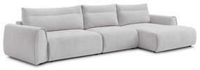 Светлосив ъглов диван Aden – Bobochic Paris