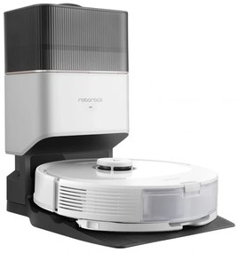 Прахосмукачка робот Roborock Q8 max+ Q8MP02-00, 59W, Wi-Fi, Гласово управление, 5500 Pa, Сухо и мокро почистване, Автономия до 240 мин, Бял/черен