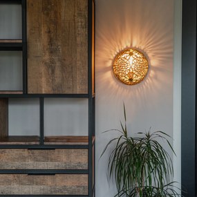 Стенна лампа в стил арт деко златиста - Maro