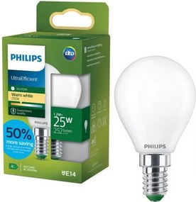 LED крушка ULTRAEFFICIENT Philips P45 E14/1,2W/230V 2700K