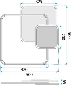 Плафон APP1713-C GOLD LED
