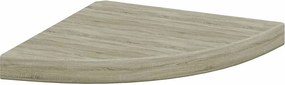 323925 vidaXL Окачен ъглов рафт, дъб, 35x35x3,8 см, МДФ