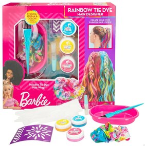 Фризьорски Комплект Barbie Rainbow Tie Коси с кичури Многоцветен