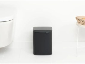 Кош за боклук Brabantia Bo Small 1006622, 4 л, Плавно и безшумно отваряне, Противоплъзгаща основа, Черен