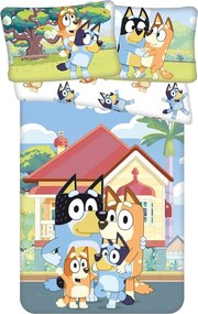 Памучно детско спално бельо за детско креватче 100x135 cm Bluey – Jerry Fabrics