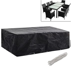 41642 vidaXL Покривало за градински мебели 8 капси 300 x 140 x 90 см