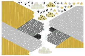 Стикер за стена Giant Kid Стикер Скандинавски планини Henrika - Ambiance