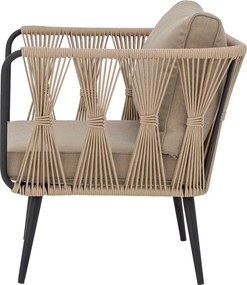 Бежов тапициран градински фотьойл Pavone - Bloomingville