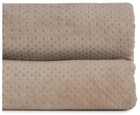 Бежово капитонирано покривало за легло 240x260 cm – Ixia