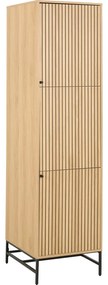 Гардероб от дъбов декор в естествен цвят 51x200x60 cm Albany – Actona