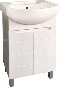 Долен шкаф за баня ICP 5041 NEW, Inter Ceramic, PVC, бял, с умивалник, 50x42x85см