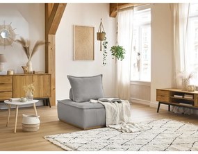 Светлосиво шенилово кресло Elisa – Bobochic Paris