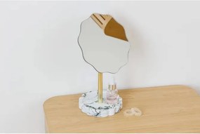 Огледало за баня 5five Marby, 16.2x12.2x16.5 cm, Бяло