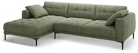 Зелен ъглов диван (ляв ъгъл) Bemy – Micadoni