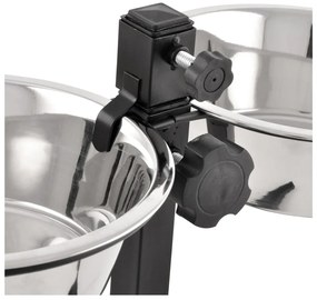 Комплект купички с основа за куче от неръждаема стомана – Love Story