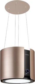 Klarstein Skyfall, островен абсорбатор, Ø 45 см, рециркулация, 402 м³ / ч, LED, неръждаема стомана, златист