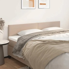 345837 vidaXL Горни табли 2 бр капучино 90x5x78/88 см изкуствена кожа