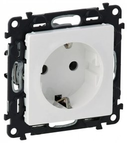 Legrand 753121  Контакт шуко 2P + E автоматични терминали - 16 A 250 V Valena life Бяло - 753121