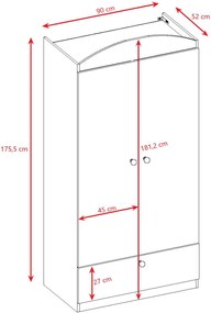Гардероб Babydreams Cartoon-Prasino-Elephant