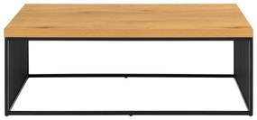 Масичка за кафе с дъбов плот в естествен цвят 60x120 cm Strington – Actona