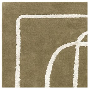 Зелен ръчно изработен вълнен килим 200x300 cm Matrix – Asiatic Carpets
