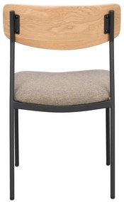 Трапезни столове в бежов и естествен цвят в комплект от 2 бр. Maymont – Rowico