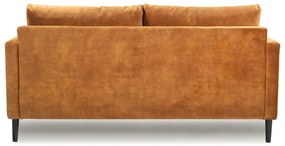 Жълт кадифен диван 153 cm Adagio - Scandic