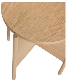 Кръгла странична масичка от декор от дъб ø 45 cm Heritage – Hübsch