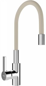 Mexen Flex смесител за кухня, хром/бежов - 670900-09