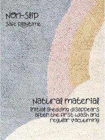 Кремав памучен детски килим подходящ за пране/ръчно изработен 140x200 cm Snuggle Nappi – Hanse Home
