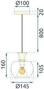 Пендел сфера Gold APP902-1CP