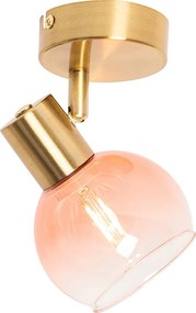Смарт спот златен с розово стъкло, включително WiFi P45 - Vidro
