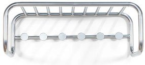 Метална стенна закачалка в сребрист цвят с рафт 72 cm Retro – Spinder Design