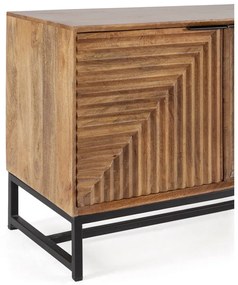 Маса за телевизор от масивно манго в естествен цвят 160x58x40 cm Nereida – MOME