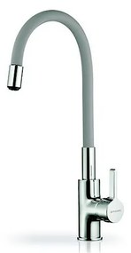 Pyramis 90938001 - Смесител FLESSI с гъвкаво рамо, сив