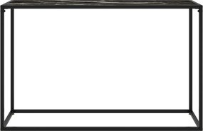 322818 vidaXL Конзолна маса, черна, 120x35x75 cм, закалено стъкло