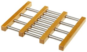 Регулируема бамбуково-стоманена подложка за горещи съдове- Casa Selección