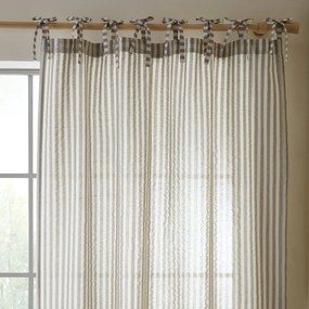 Сиво перде 140x229 cm Zanzibar Woven Stripe – Pineapple Elephant