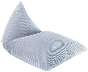 Син детски пуф от рипсено кадифе Big Lounger – Wigiwama