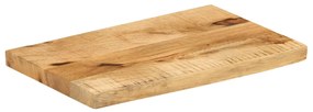 370366 vidaXL Плот за маса, 40x20x3,8 см, жив ръб, грубо мангово дърво масив