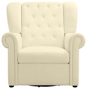 Бяло кадифено люлеещо се кресло Lillyse – Støraa